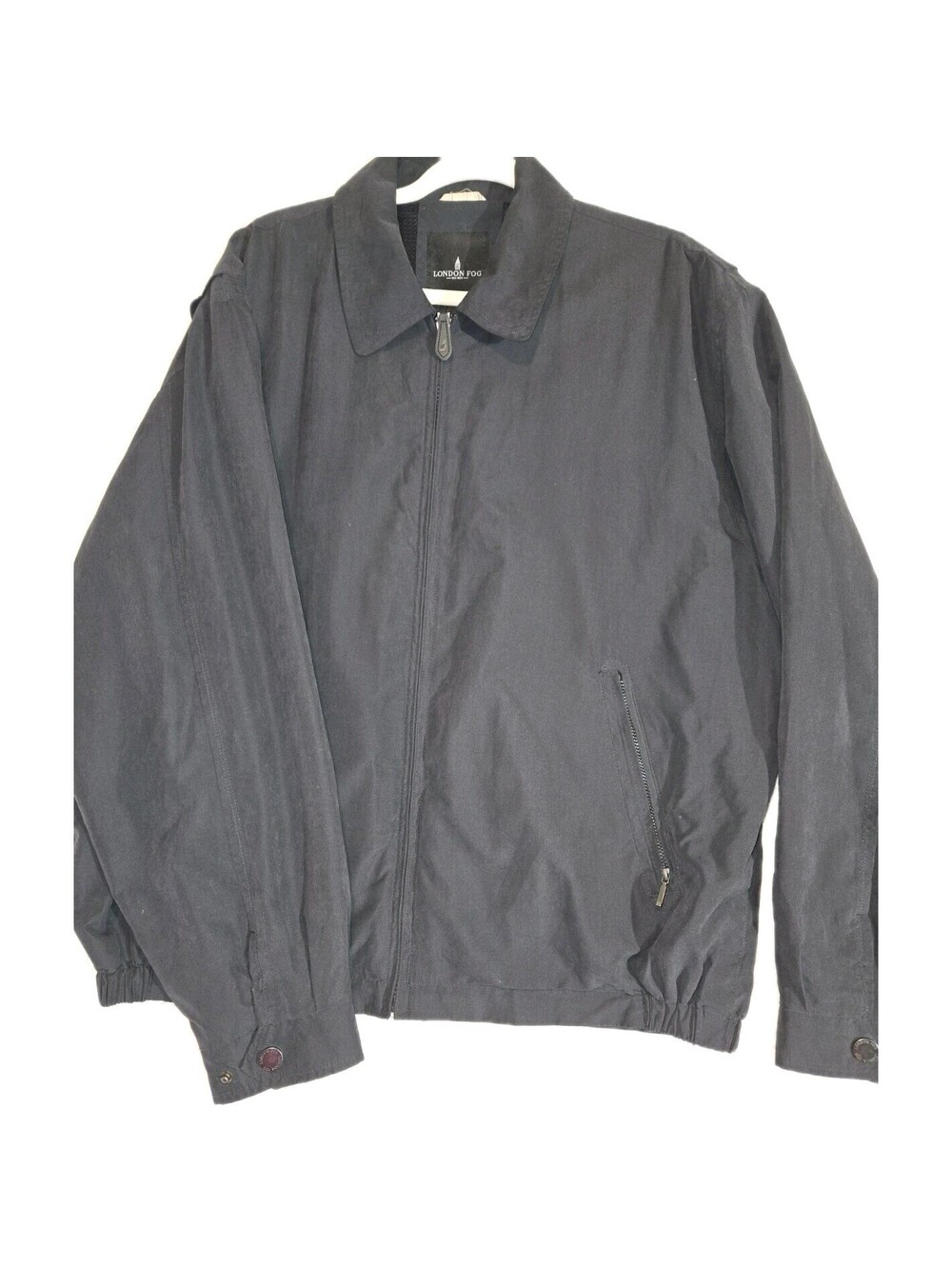 london fog mens chore barn jacket Zip Black Sz Large